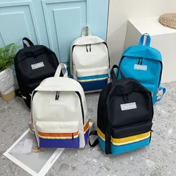 Waterproof Youth School Bag Nylon Canvas Versatile Backpack Fashion Girls Backpack Female Shoulder High School School