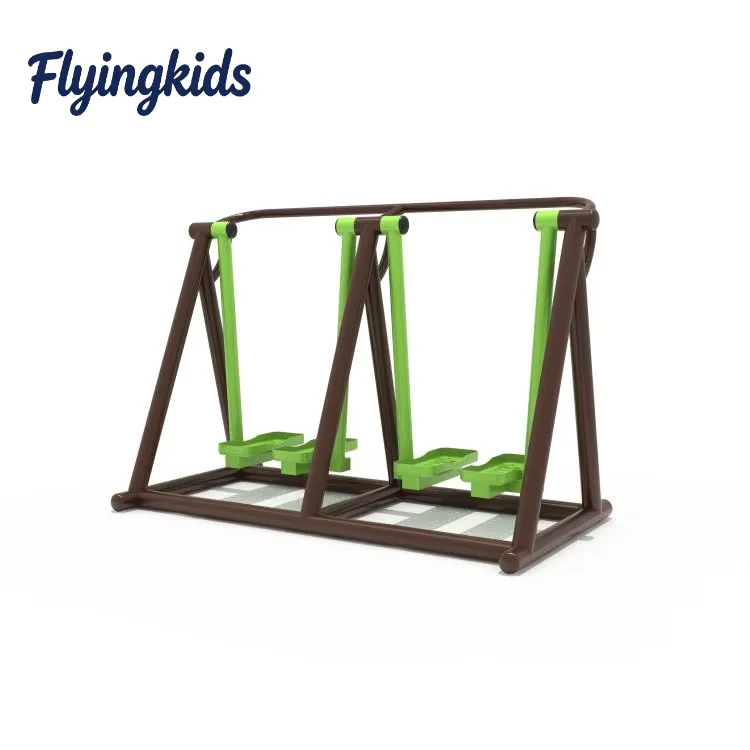 Flyingkids Triple Walking Machine Steel Parallel Bars Outdoor Fitness Equipment for Park Use