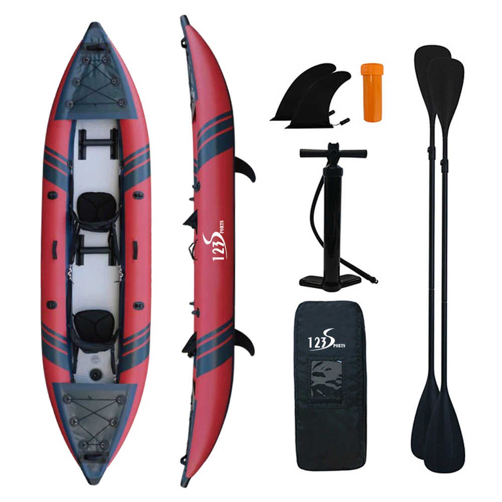 نفخ الفيضانات الإنقاذ 2 شخص 3.8 م × 95 سم قوارب قابلة للنفخ للعواصف الممطرة #1