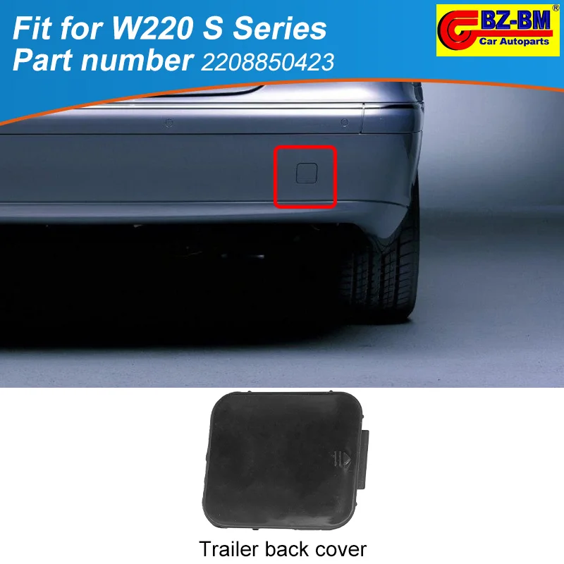 Car REAR Bumper Tow Hook Trailer Cover Cap Hauling Eye Lid For Mercedes benz W220 S CLASS 2208850423