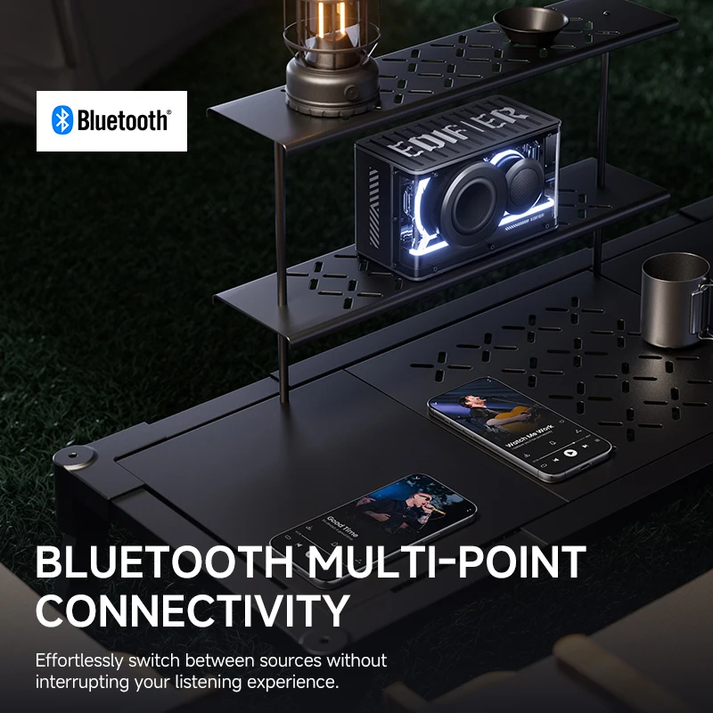 Edifier QD25 Bluetooth スピーカー卓上サウンドボックス Hi-Res オーディオ Bluetooth 6.0 TWS ステレオ 25W 出力