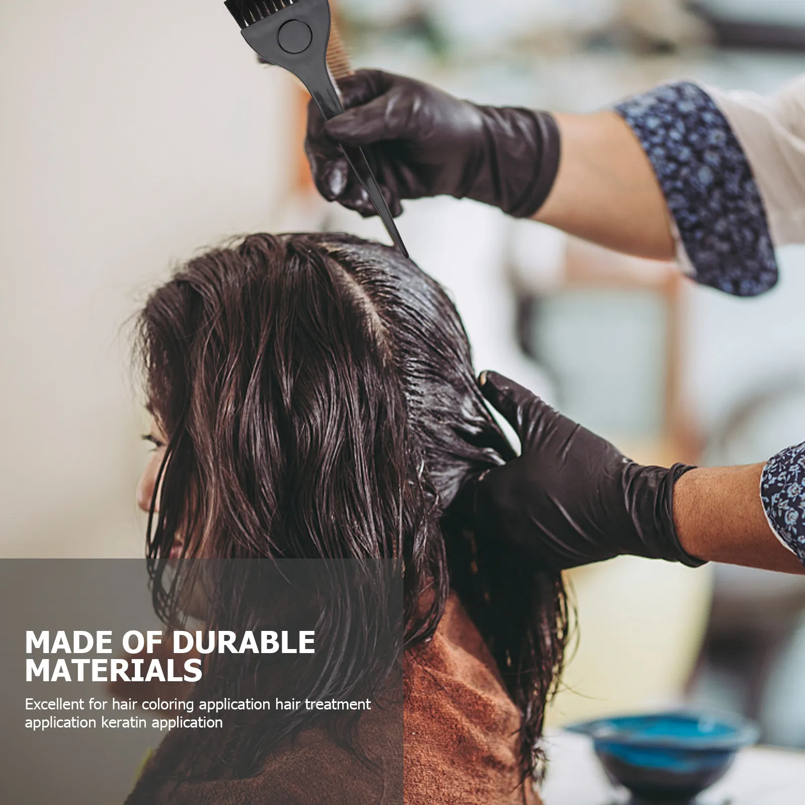 

Набор из 10 прочных кистей для окрашивания волос с гладкой ручкой, профессиональные кисти для салонов и домашнего использования, принадлежности для парикмахеров