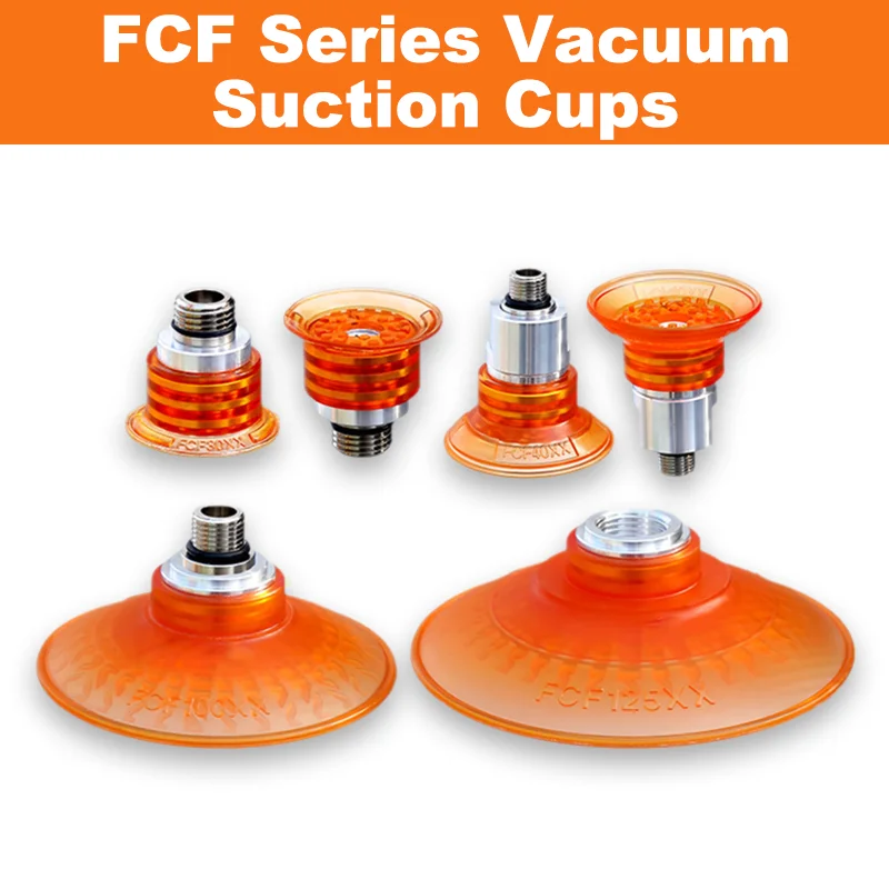 

Пневматический манипулятор серии FCF с полиуретановыми присосками FCF-30/40/50/60/70/80/100PU-G18F с противоскользящим рисунком для промышленных роботов