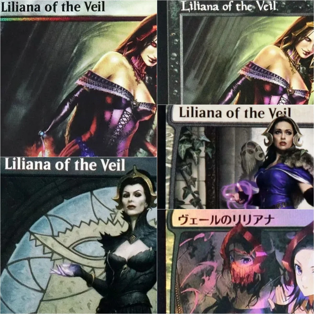 

"Liliana of the Veil" TCG Magical Proxy Black Top Quality Proxy Playing Cards Board Game Deck Trading Cards