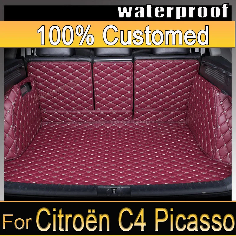 

Коврики для багажника автомобиля для Citroen Grand C4 Picasso 2007 ~ 2013, водонепроницаемый органайзер для багажника автомобиля, аксессуары для автомобиля