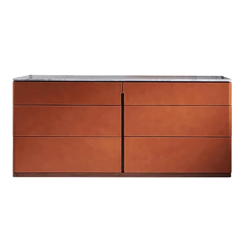 custom marble top drawer storage cabinet TV cabinet console living room furniture
