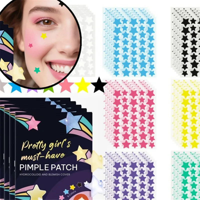1400 قطعة/المجموعة/المجموعة الملونة على شكل نجمة حب الشباب بقع العناية بالبشرة ملصقات المخفي بقع الوجه أدوات ماكياج أداة العناية بالوجه #1