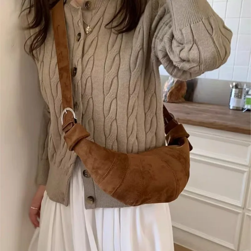 JIAERDI ريترو بلون الجلد المدبوغ حقيبة كروسبودي المرأة ماتي سعة كبيرة حقيبة ساعي السيدات خريف شتاء موضة شكل حقيبة 2025