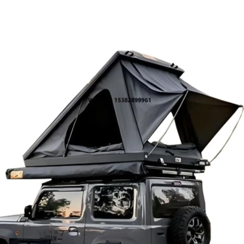 

2-4 Rooftop Tents Light Weight Hard Shell Oxford Fabric Heat Insulation for Camping 2-3 Person Aluminum Roof Top Tent