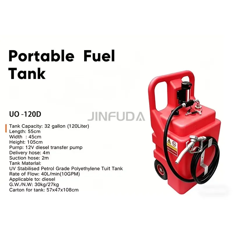 Portable 120L Urea Tank with 12V Electric Pump 1 Year Warranty