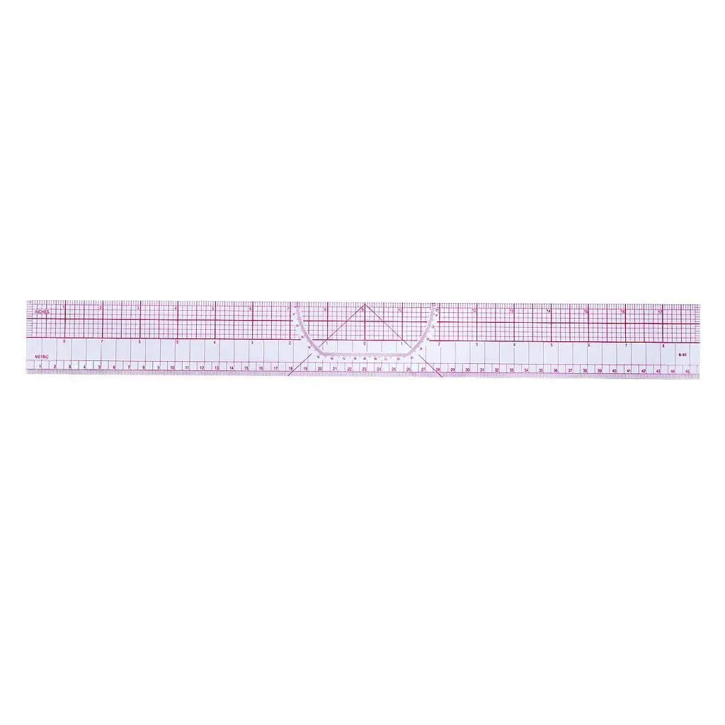 6 Stlye French Curve Metric Shape Ruler for Measuring Tool Kit
