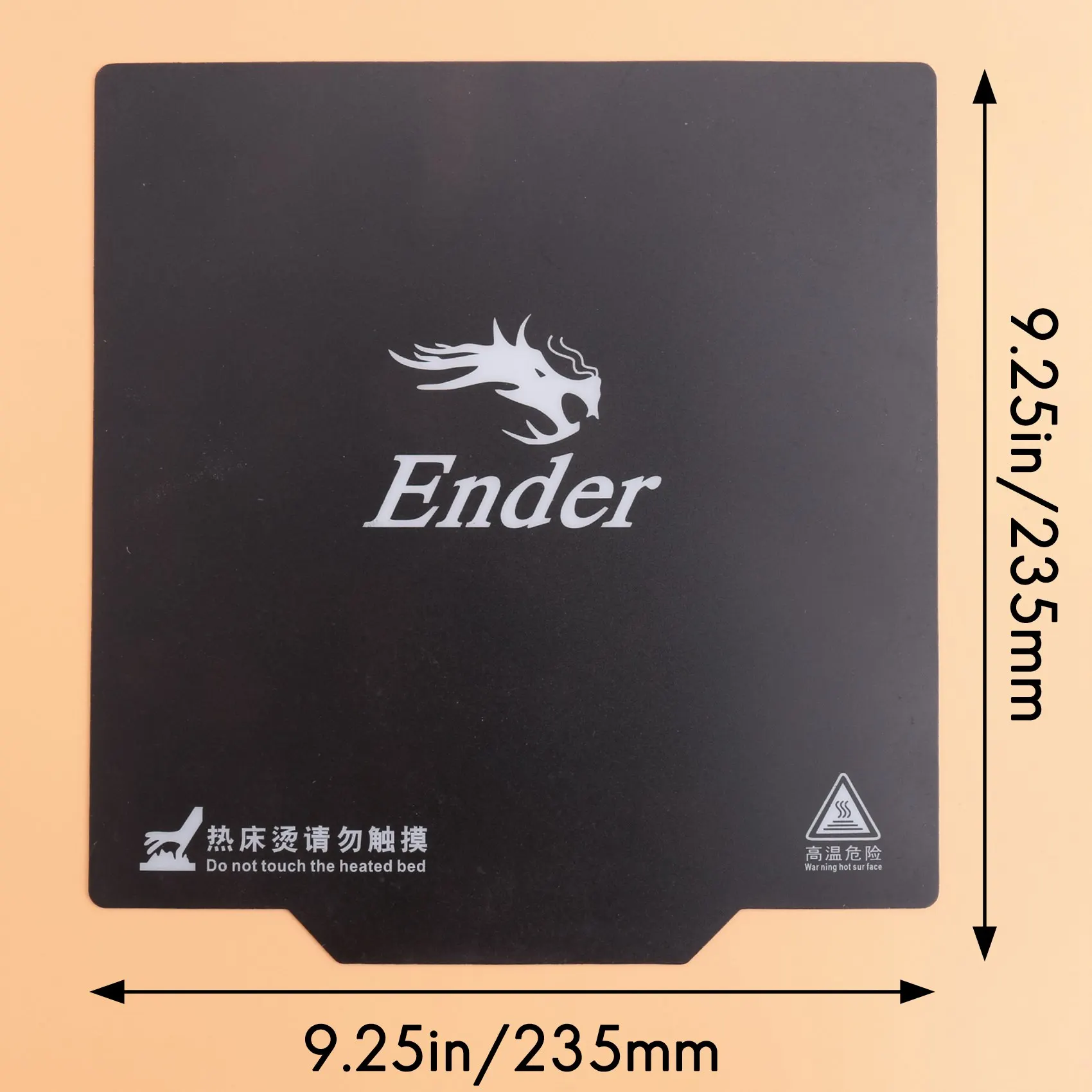 Highly Recommended-9.2 Inch X 9.2 Inch Ender-3 Printer Part Magic Magnetic Build Surface Bed Paper Label With Label 235 X 235