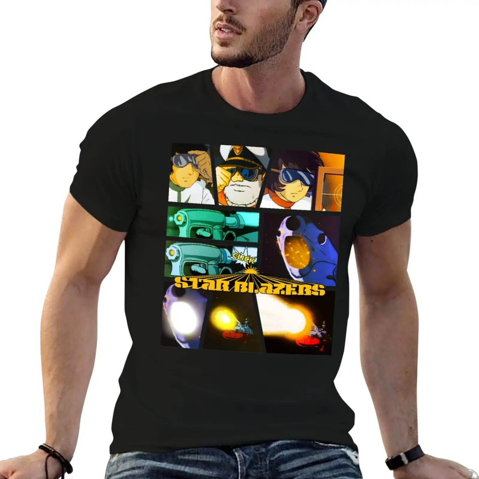 Star Blazers - Wave Motion Gun T-Shirt cotton tshirt 100% t shirt man casual anime t shirts oversize T-shirt