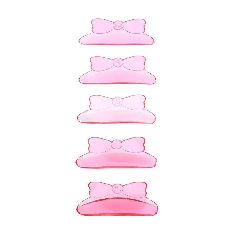 5 Pairs Butterfly-shape Silicone Eyelash Perm Pads Sticky Lashes Rods Shield Lifting 3D Eyelash Curler Accessories Makeup Tools