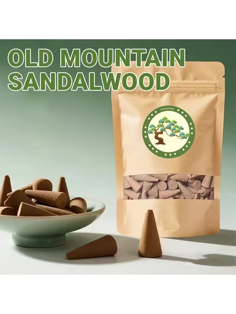 Encens en tour de bois de santal de qualité supérieure, à parfum intense, adapté à un usage domestique pour créer une fragrance durable
