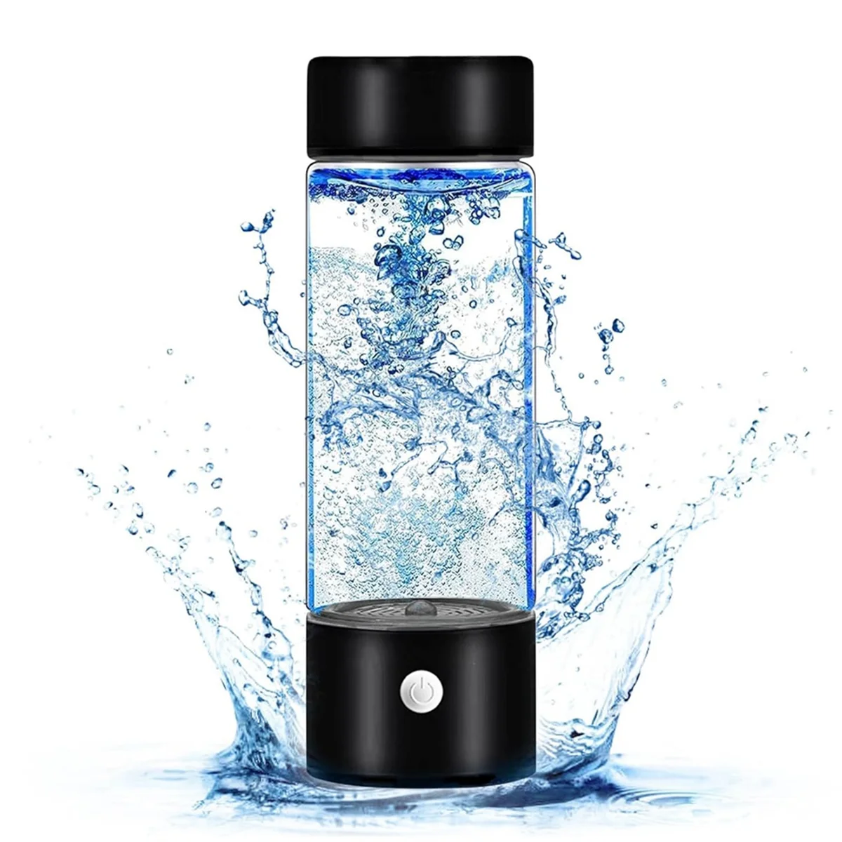 

Hydrogen Water Generator,Rechargeable Hydrogen Water Bottle, Portable Hydrogen Water Ionizer Machine-Black