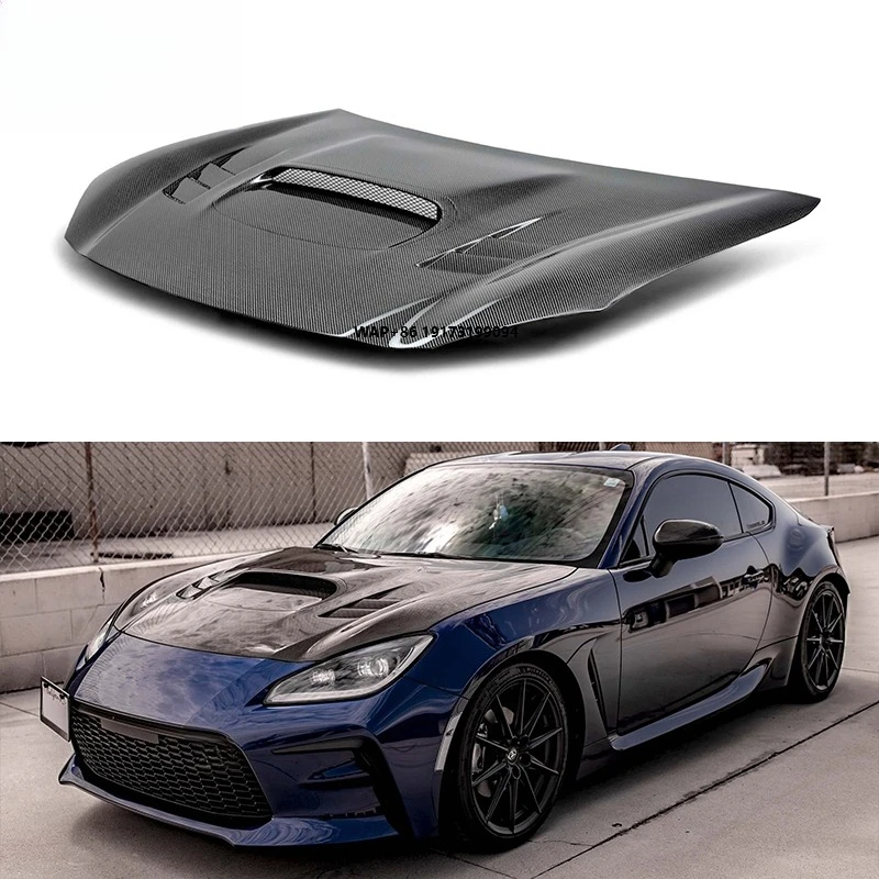 

FA Style New Carbon Fiber Hood for BRZ ZD8 GR86 ZN8 Front Bumper Cover and Engine Valve Cover