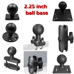 Heavy Duty Double Socket Arm 2.25 Inch Ball-Head Adapter Square Ball Round Mounting Base for GPS Navigation Camera Support