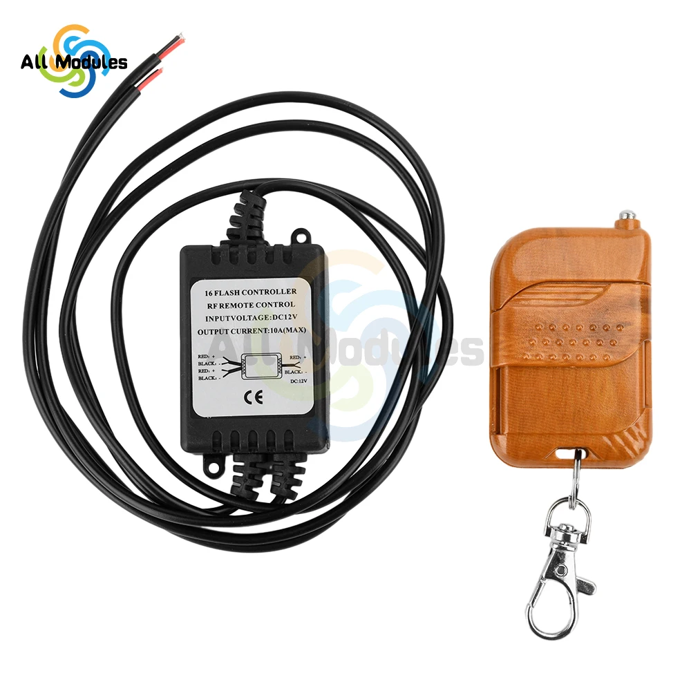 Car Wireless Blinker Controller DRL Decoration 16 Mode Blinker Hawkeye Daytime Running Lights 12V Car Light Controller