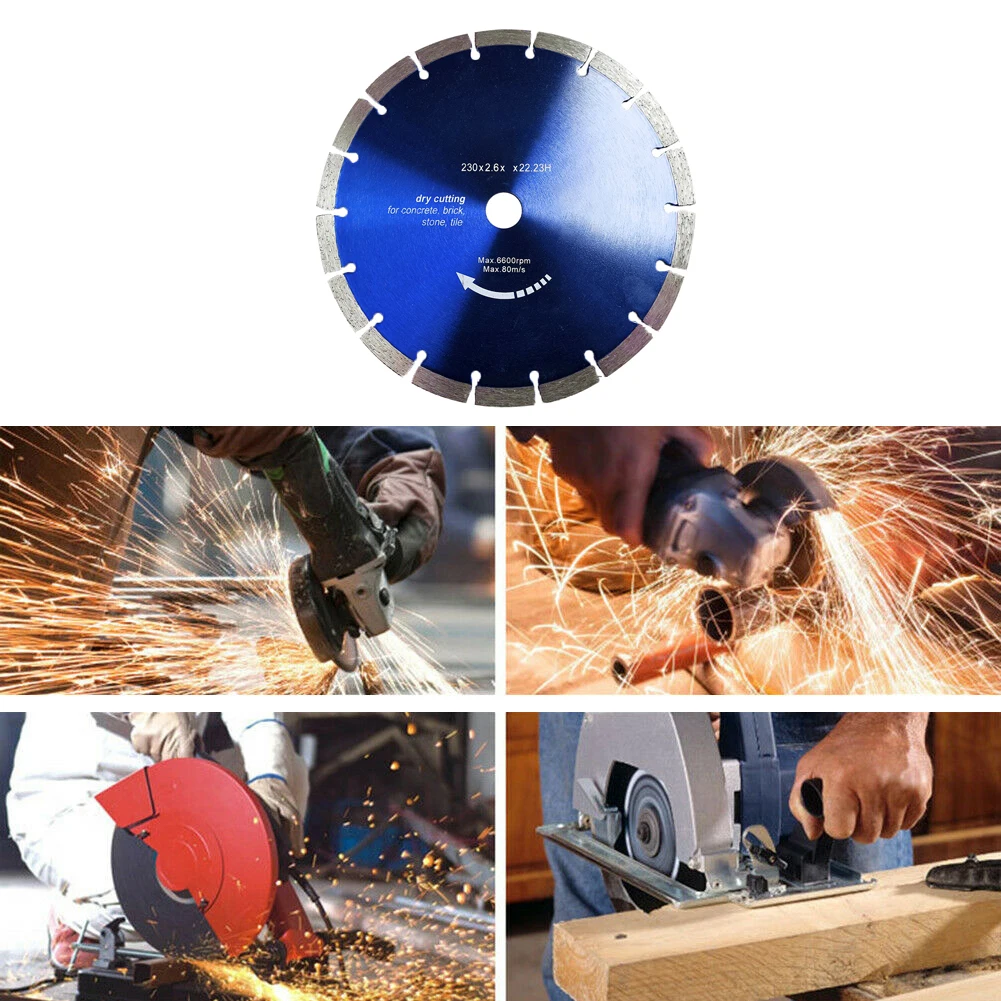 1 Pcs Circular Saw Blade 230mm Cutting Disc Disc Concrete 12mm Segment Height Cutting Blade