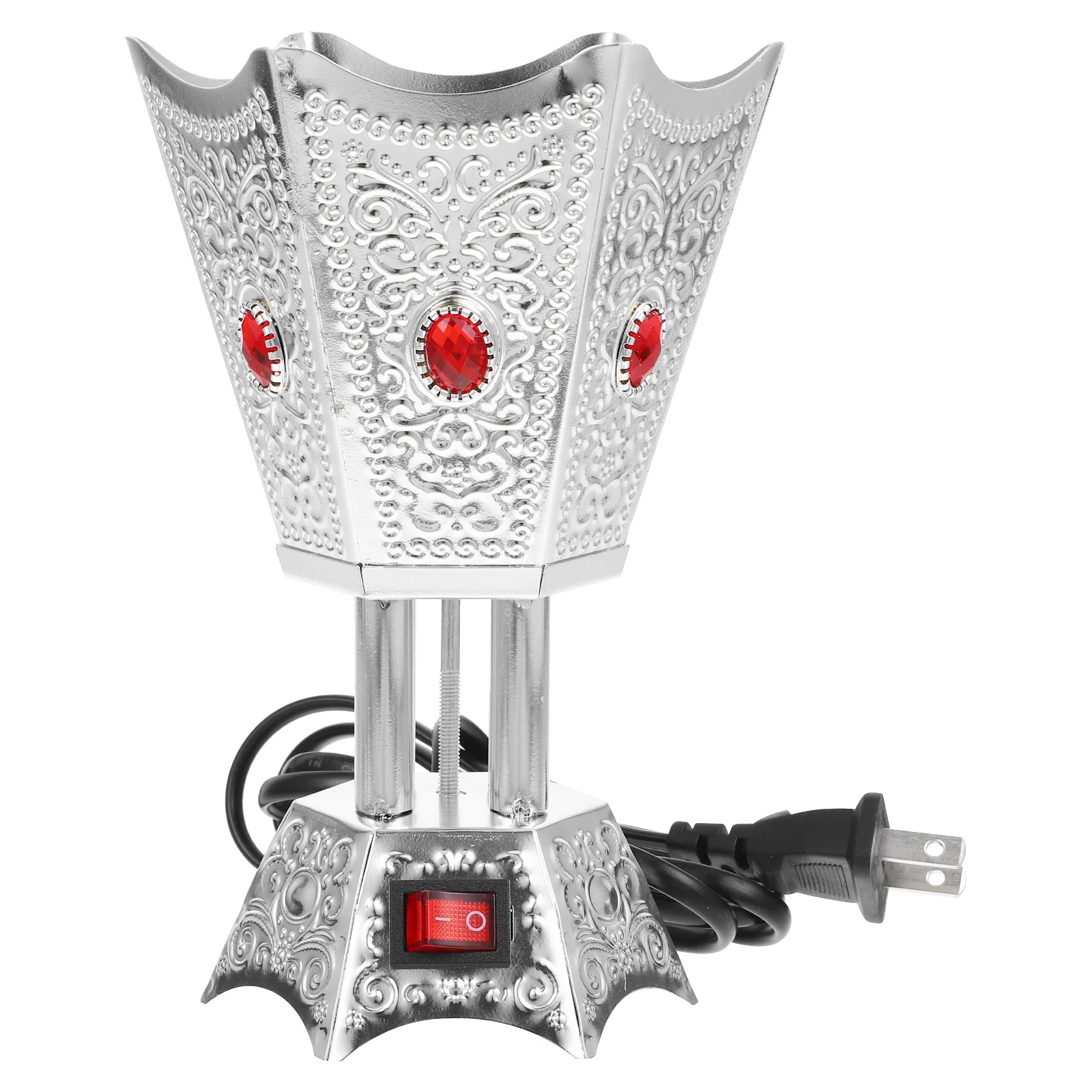 

Electric Incense Burner Retro Iron Desktop Plug-in Censer for Home Decor Electric Incense Burner