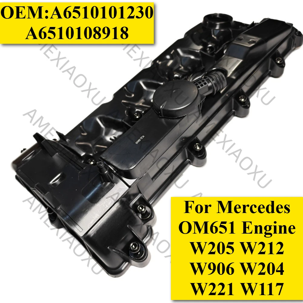 

Cylinder Head Rocker Cover with Bolts and Gasket For Mercedes OM651 Engine W205 W212 W906 W204 W221 W117 A6510101230 A6510108918