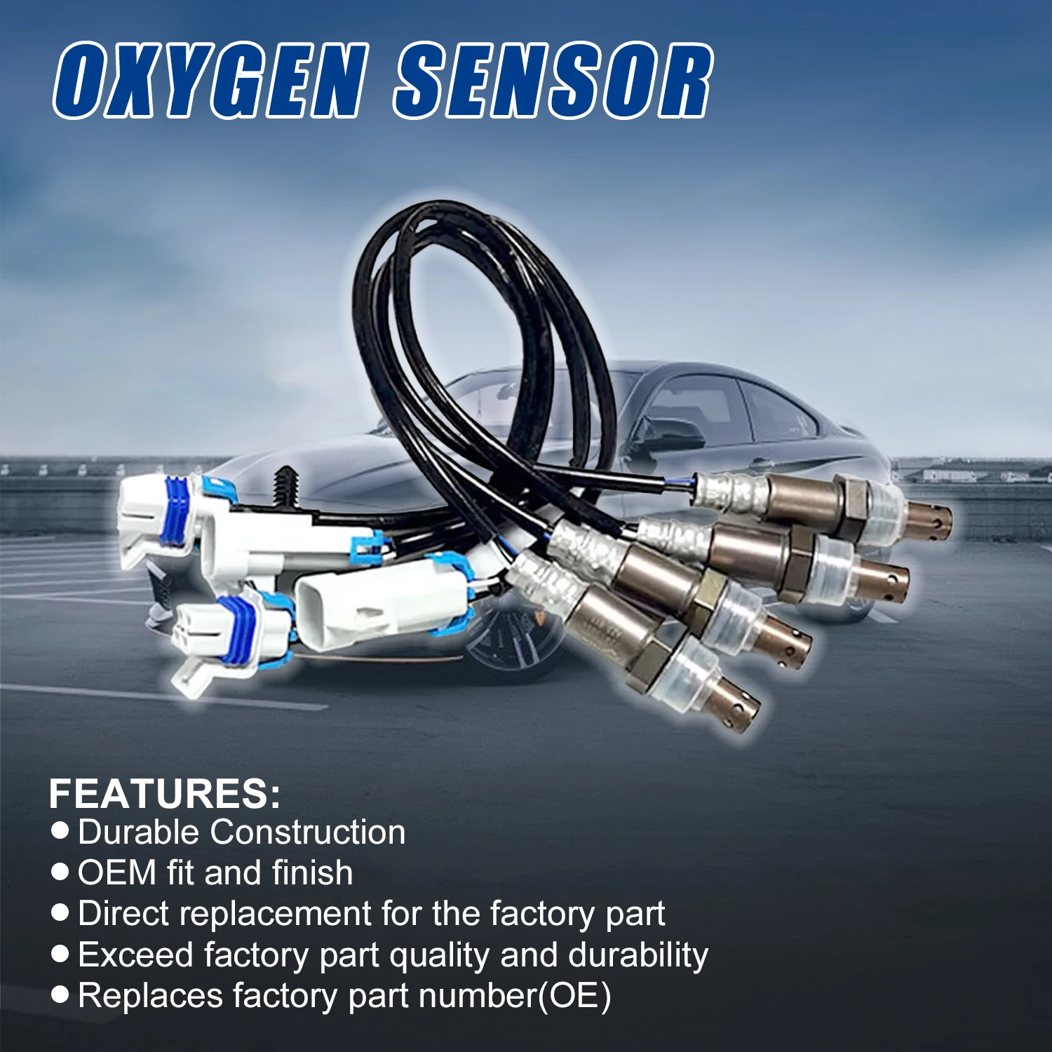 Up+Downstream Oxygen O2 Sensor 234-4256 234-4668 For Chevrolet GMC Yukon 6.2L Sierra 1500 2500 3500 HD 6.0L Escalade Silverado