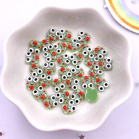 Colorful Resin Glitter Mini Crystal Green Love Frog Art Nail Flatback Rhinestone Figurines 50pcs DIY Scrapbook Decor Accessories