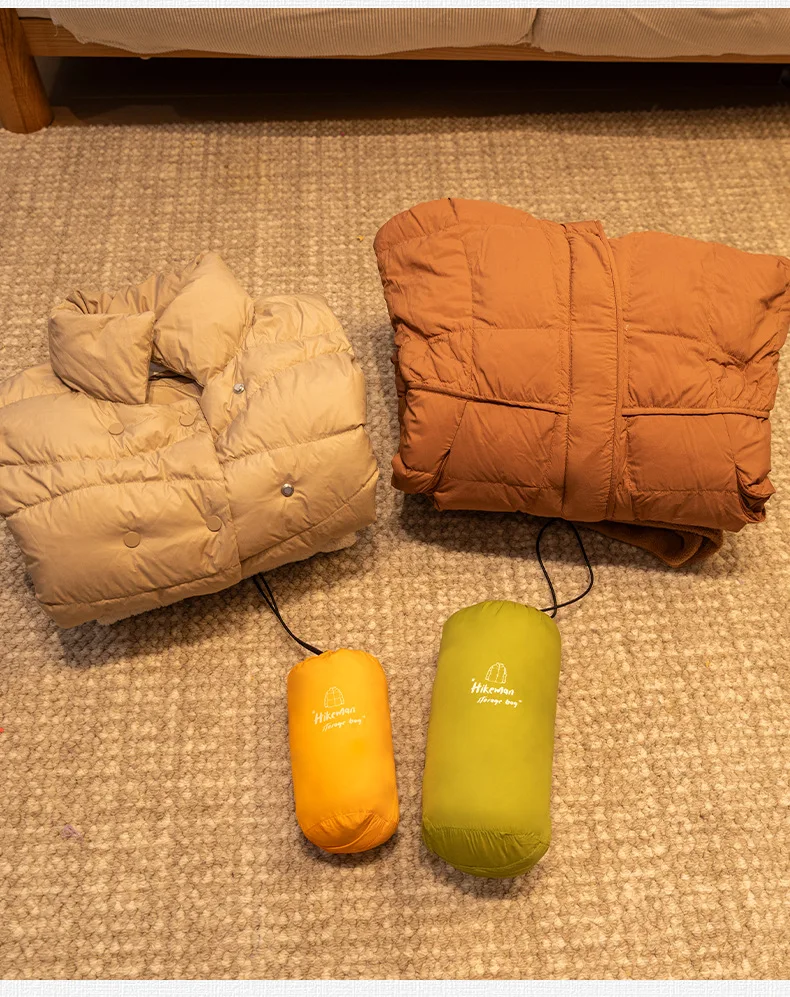 Outdoor Camping Daunenjacke Aufbewahrungstasche Tragbare Kleidung Kompressionstasche Reise Kordelzug Aufbewahrungstasche – Detail 8