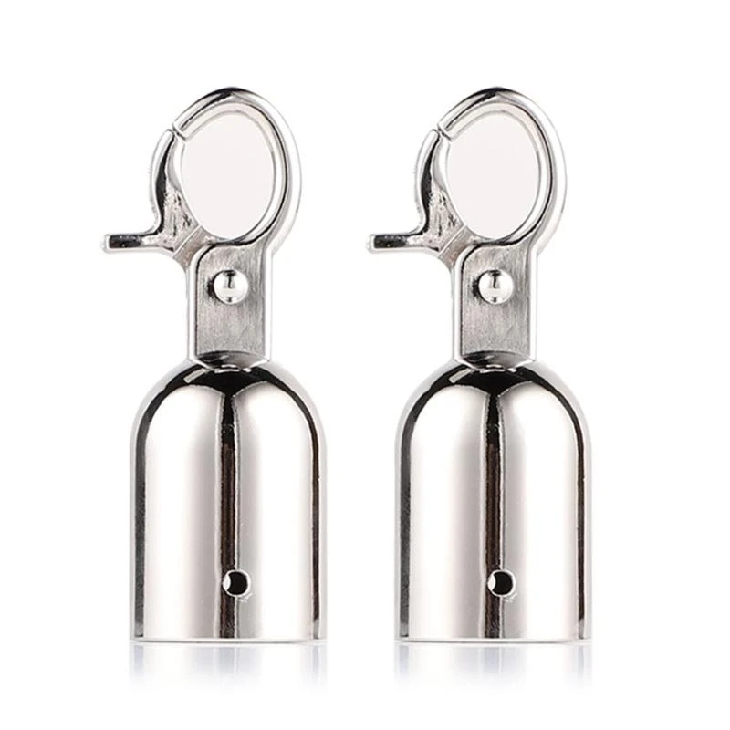 

652F Pack of 2 Multipurpose Weather Resistant Rope Stoppers Accessory for Hemps and Decking Cords Craft of Stainless Steel