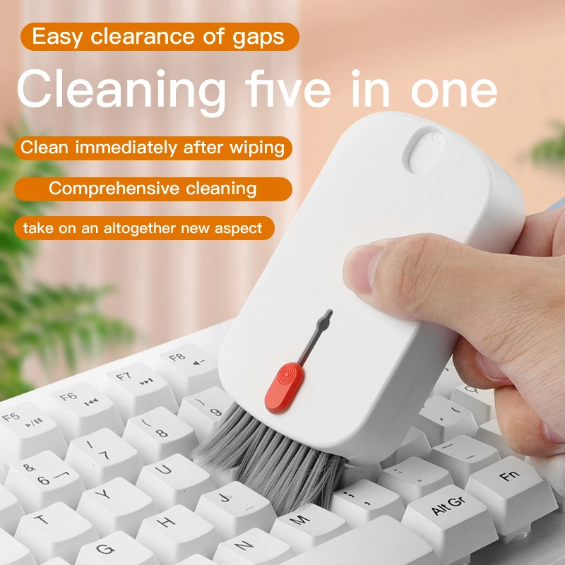 Fone de ouvido Cleaner Brush Kit, Camera Phone Tablet Laptop TV Screen Cleaning Tools, Headset Cleaning Pen para MacBook Airpod, 5 em 1