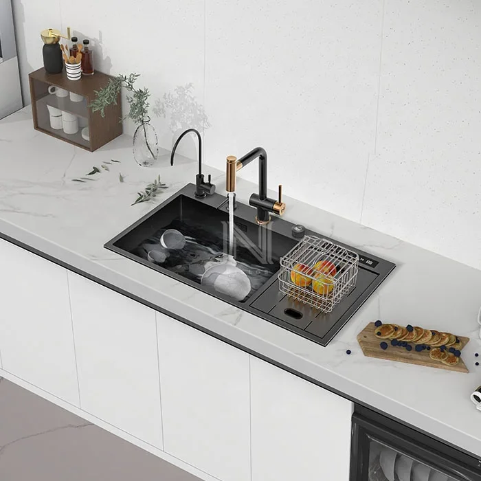 #NLS8448 Ultrasonic Sink Dishwasher Multifunctional Fruit And Vegetable Washing Machine Kitchen smart sink