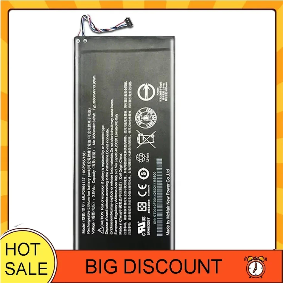 3580mAh MLP2964137 Battery for Acer Lconia One 7 B1-730 B1-730HD A1402 3165142P