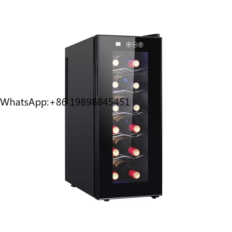

Electric Wine Cooler Refrigerator 32L 12 Bottles Wine Cabinet Fridge Freestanding