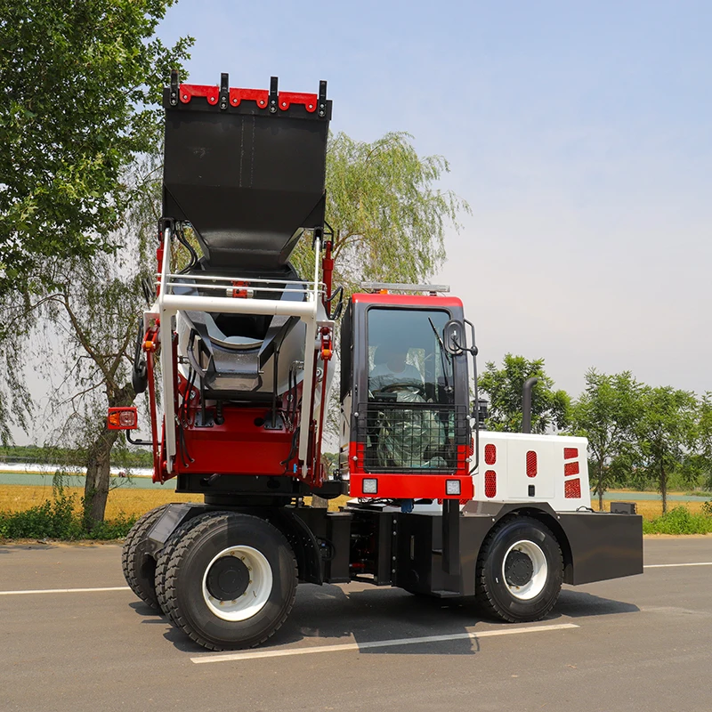 YG Customized 4 M³ Model Two Way Driving Concrete Self Loading Mixer With 6 Cylinder