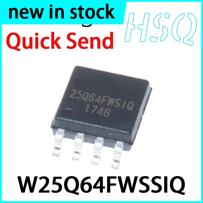 10PCS W25Q64FWSSIQ Silk Screen 25Q64FWSIQ SOP8 64M Memory Chip IC New Packaging