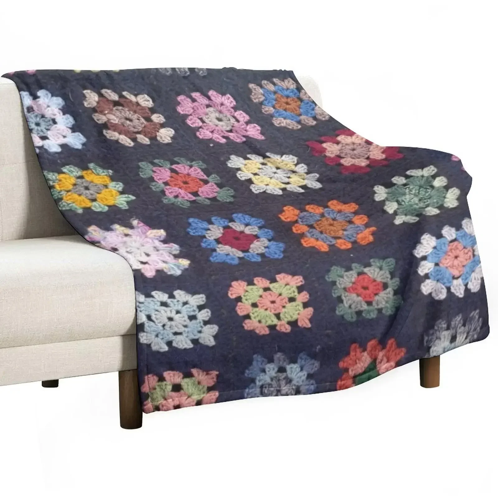 

Vintage Crochet Blanket Throw Blanket Weighted Hairy Kid'S Blankets