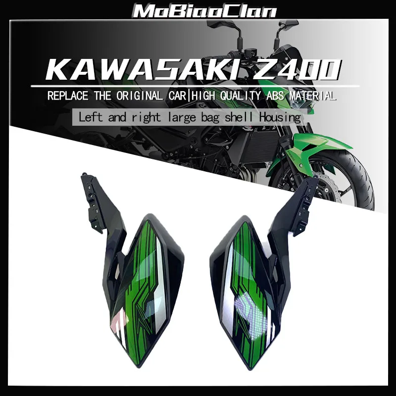 Pelindung Panel sisi atas depan untuk Kawasaki Z400 2018-2024 tutup pelindung tangki bahan bakar Gas Fairing Panel samping untuk z400 cangkang pelindung