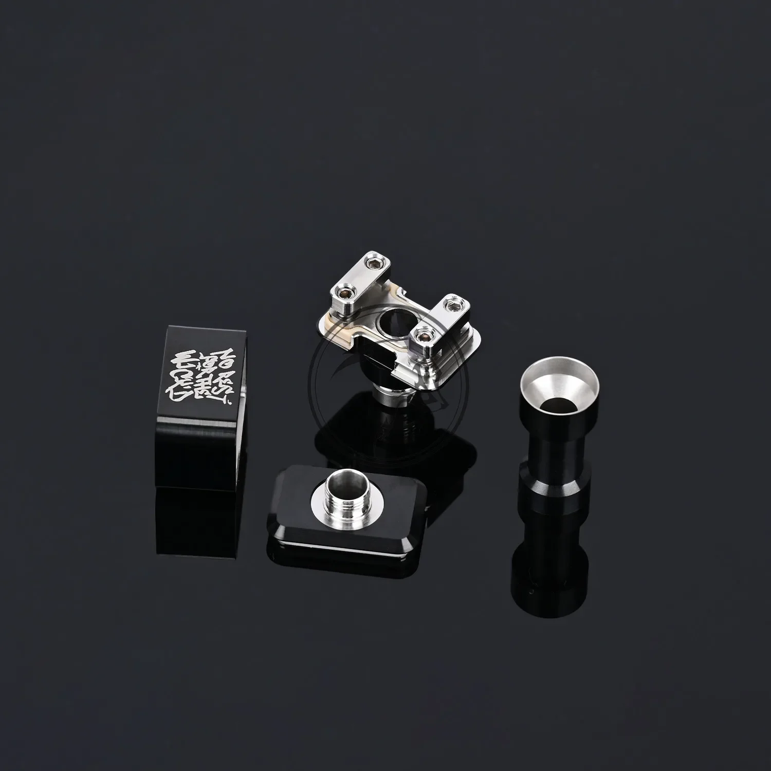 Wolfcoolvape Wick'd Reviv'D RBA Bridge 316SS رذاذ قابل لإعادة البناء لصندوق Vape Billet BB Boro Mod مع مجموعة دبابيس تدفق الهواء