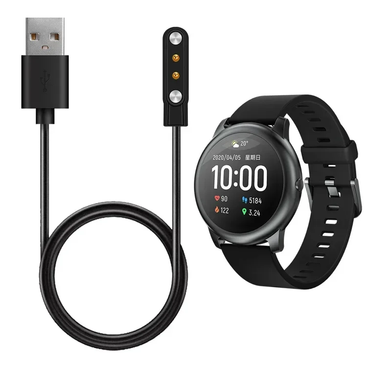 USB Fast Charging Cable For Xiaomi Mi Haylou Solar LS05 Portable Charging Cable Set For Xiaomi Mi Haylou SolarLS05 Watch Charger