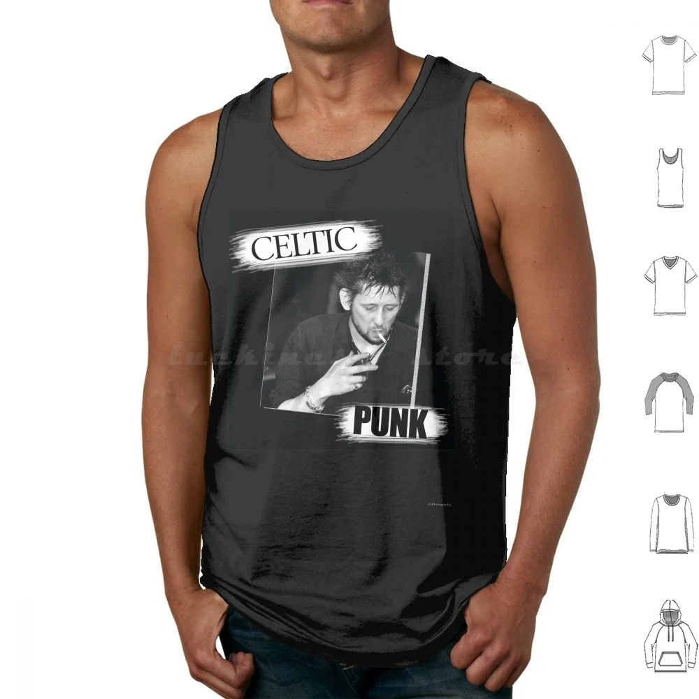 Shane Macgowan Punk Tank Tops Vest Sleeveless Shane Macgowan Punk