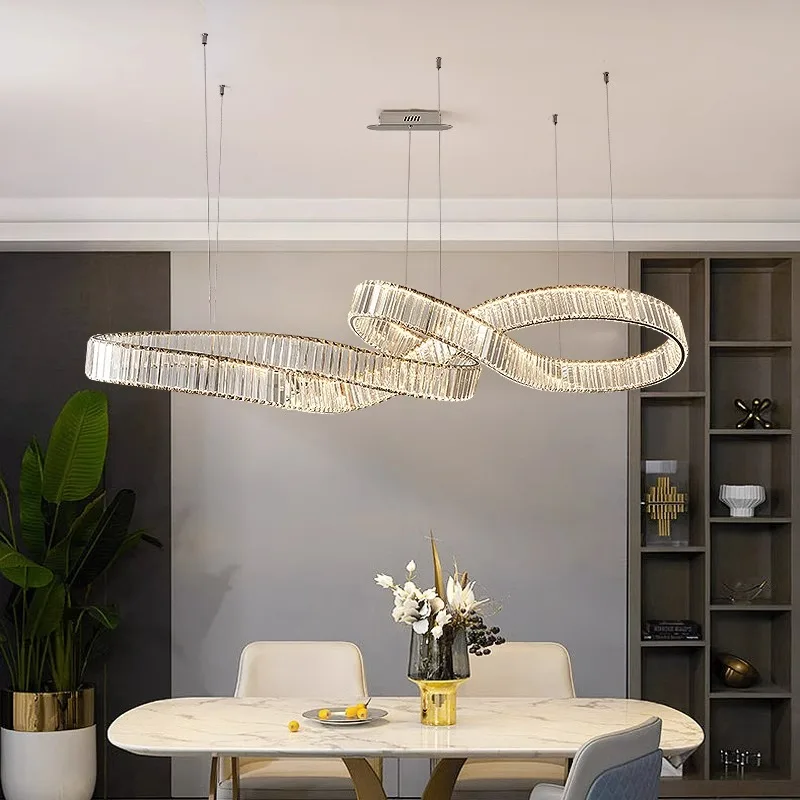 Home Decorationpendant Lights Luxury Crystal Living Room Chandelier Dining Room Pendant Lamp Ceiling Light Indoor Lighting