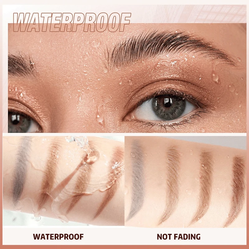 ดินสอเขียนคิ้วไม้ปลายคู่พร้อมแปรง กันเหงื่อ กันรอยเปื้อน ติดทนนาน แต่งทรงคิ้ว เนื้อแมทธรรมชาติ