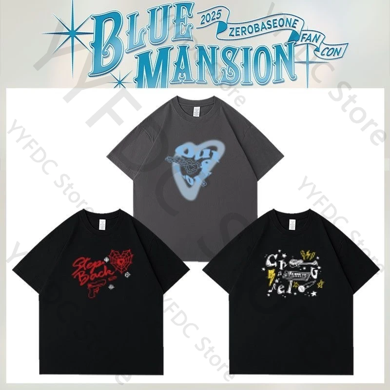 zb1 ゼベワン blue mansion トラックTシャツ グッズ Tシャツ ZEROBASEONE BLUE MANSION Concert T Shirt Kpop Fashion ZB1 Same