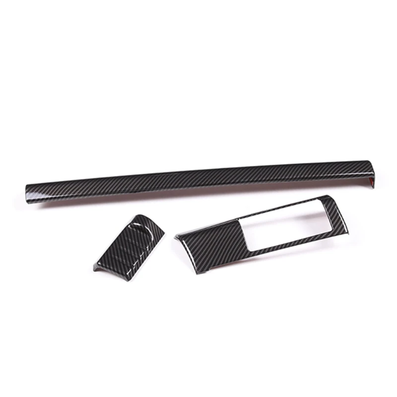 

3 шт. крышка приборной панели автомобиля, декоративные наклейки для Land Rover Freelander 2 2007-2015, аксессуары, АБС-пластик из углеродного волокна