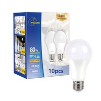 10pcs LED Bulb Lamps E27 AC220V 240V Light Bulb Real Power 20W 18W 15W 12W 9W 5W 3W Lampada Living Room Home LED Bombilla