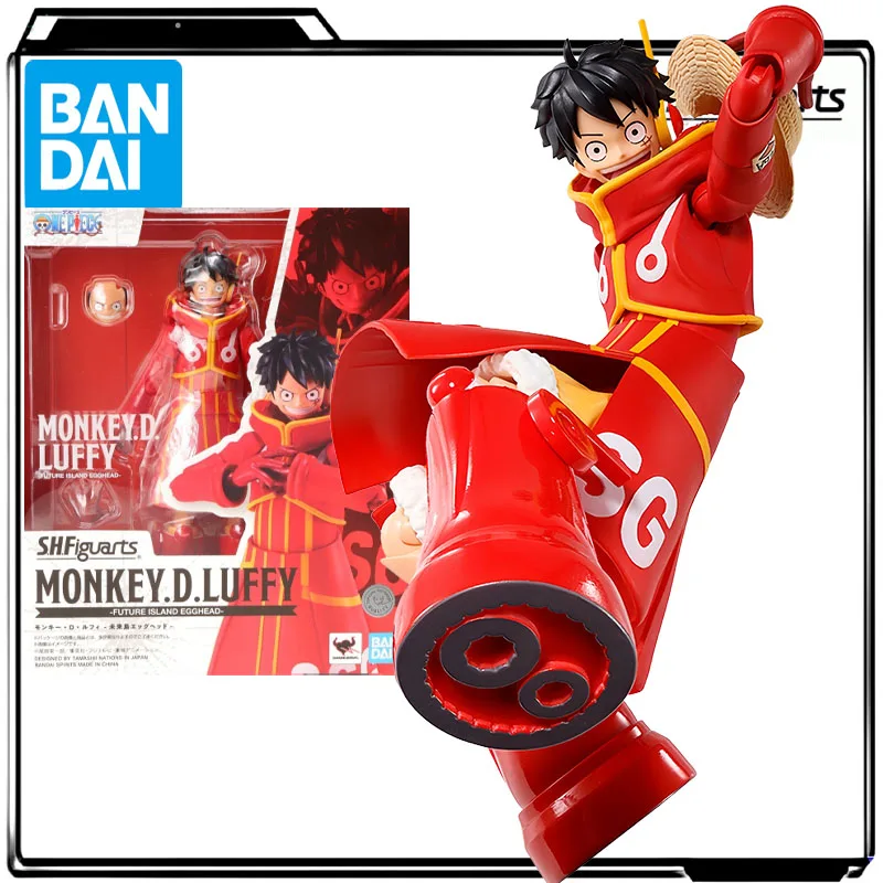 

Bandai натуральная аниме-фигурка S.H.Figuarts Monkey D. Luffy-Egghead, Остров будущего-армейская фигурка, игрушки для мальчиков, подарок для детей