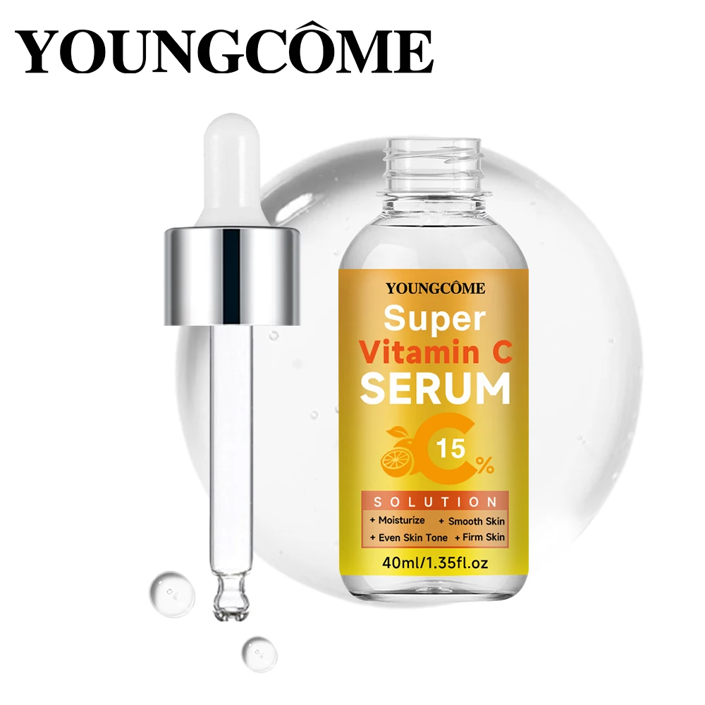 Soro de clareamento com vitamina c, removedor de sardas, manchas escuras, essência facial, melanina, brilho, reparação, cuidados com a pele maçante