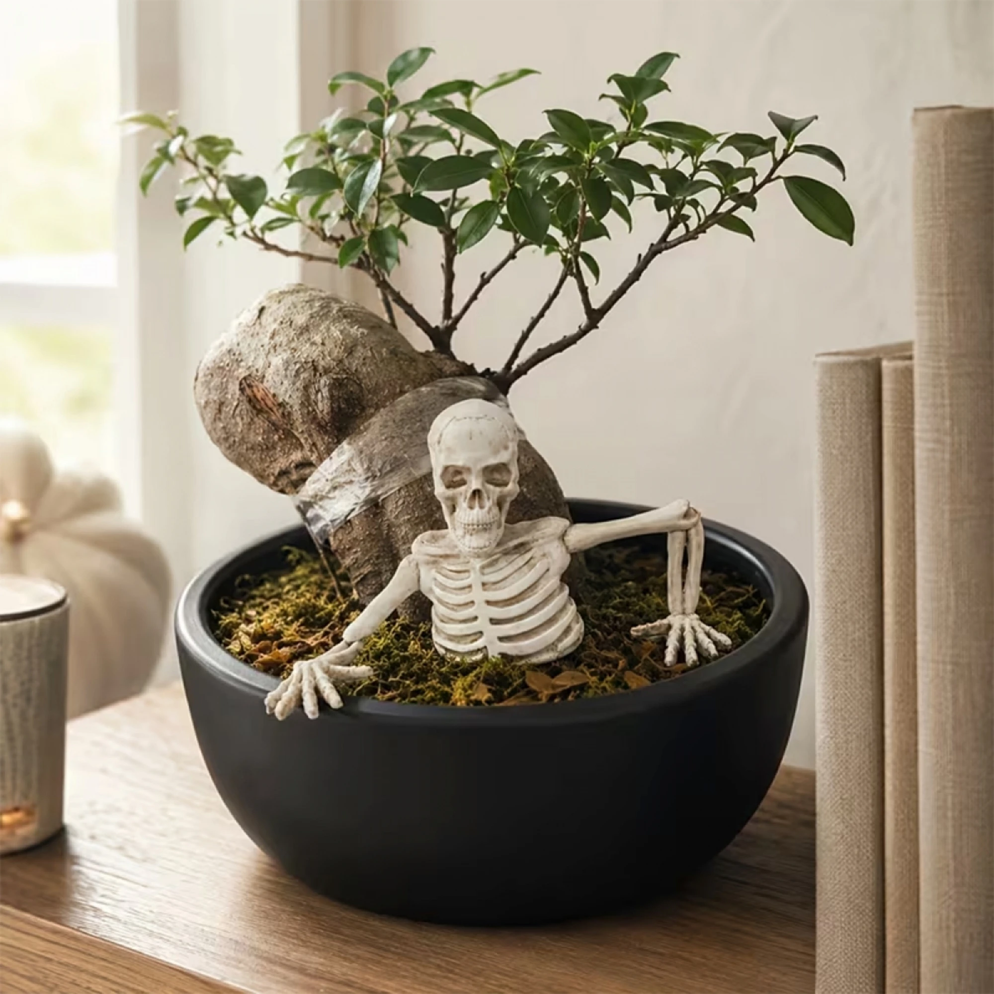 Mini Halloween-Table Figurines-For-Garden Mini Resin Skeleton Figurines Mini Resin Resin Halloween Table Decoration