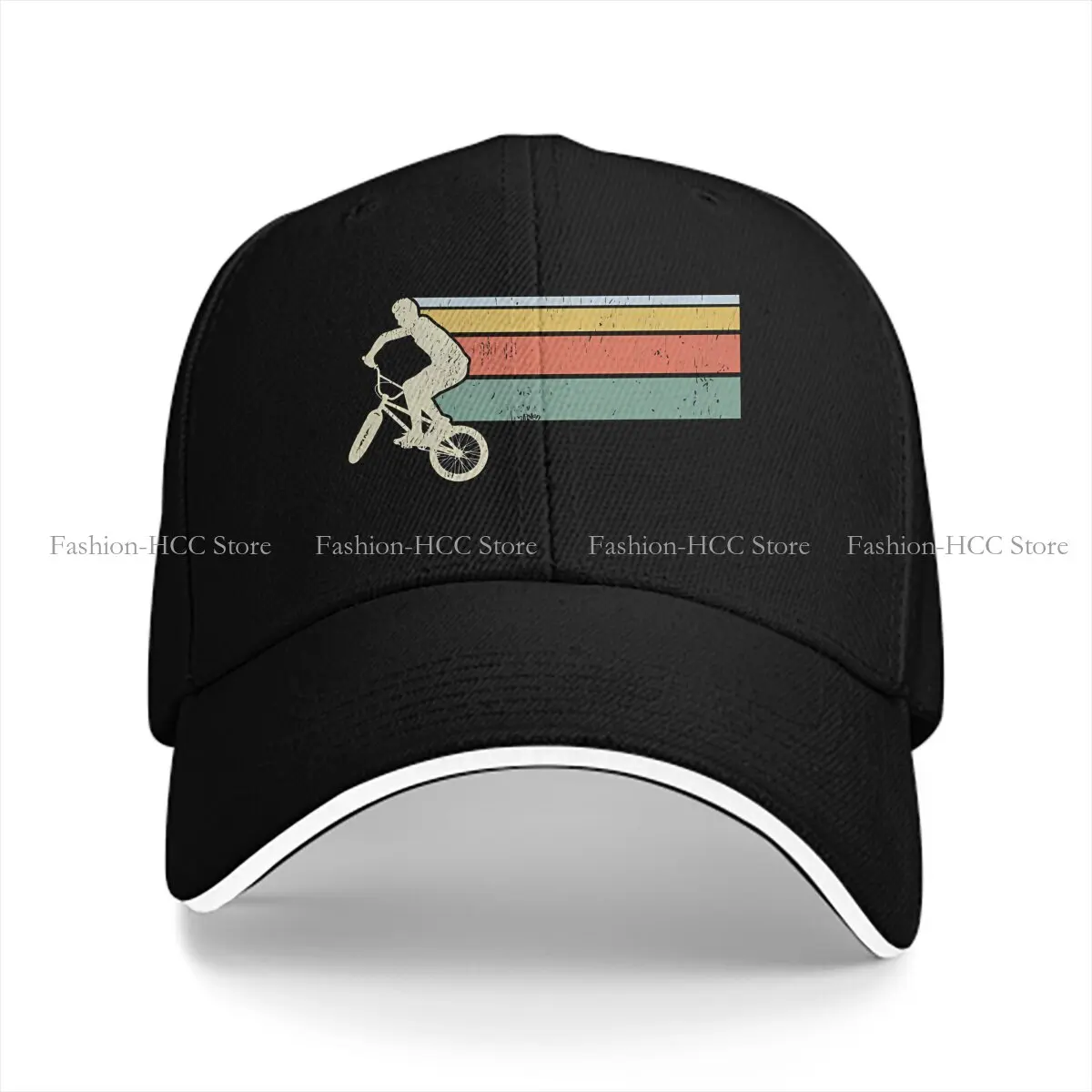 Vintage BMX Rider Baseball Cap Men Hats Women Visor Protection Snapback Bike Bicycle Cycling Caps